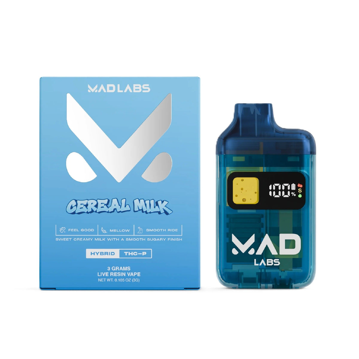 MAD Labs Cereal Milk live resin THC-P vape