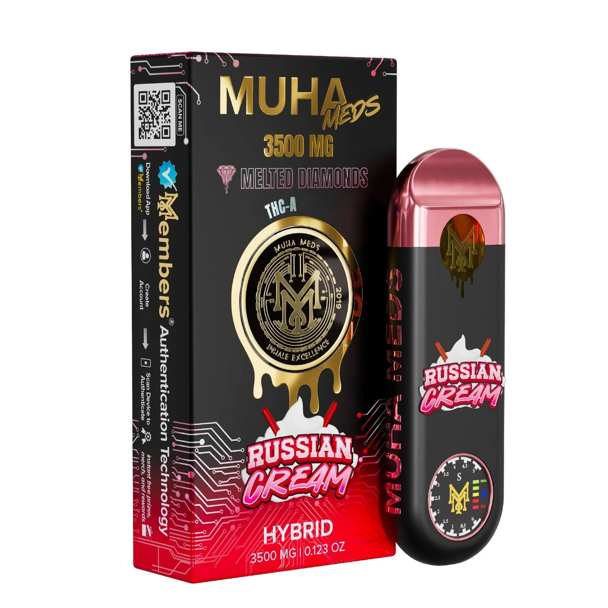 Muha Meds Russia Cream melted diamonds vape