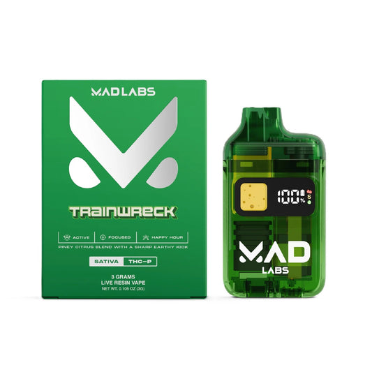 MAD Labs Trainwreck live resin THC-P vape